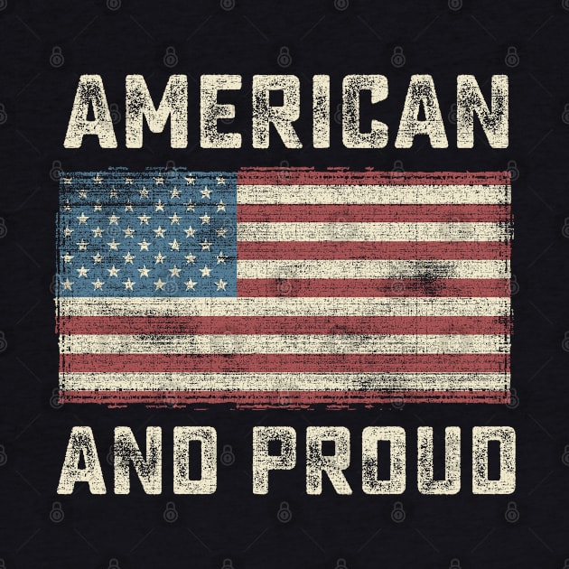 American And Proud USA Flag Military by Designkix